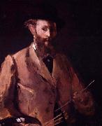 Edouard Manet Self portrait with palette oil painting artist
